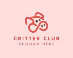 Pig Pork Animal logo design