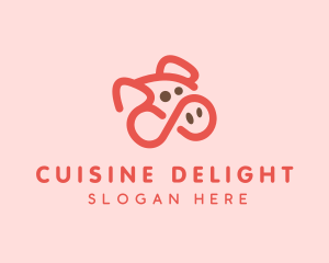 Pig Pork Animal logo design