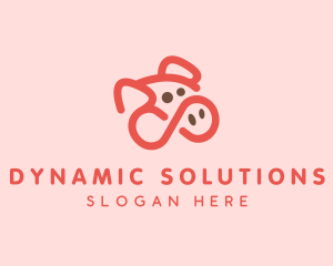 Pig Pork Animal logo design