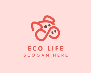 Pig Pork Animal logo design