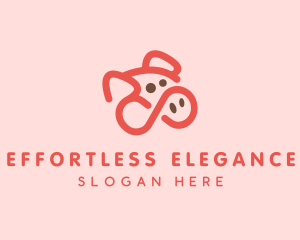 Pig Pork Animal logo design