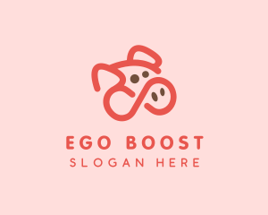 Pig Pork Animal logo design