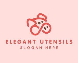 Pig Pork Animal logo design