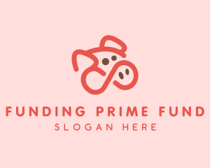 Pig Pork Animal logo design