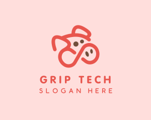 Pig Pork Animal logo design