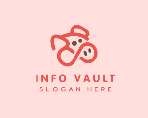 Pig Pork Animal logo design