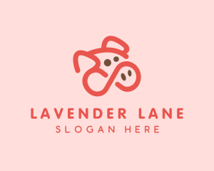 Pig Pork Animal logo design