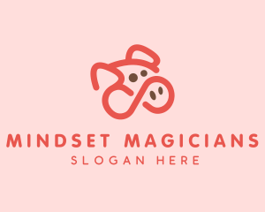 Pig Pork Animal logo design