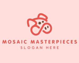 Pig Pork Animal logo design