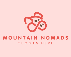 Pig Pork Animal logo design