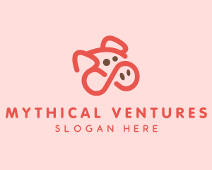 Pig Pork Animal logo design