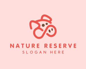 Pig Pork Animal logo design