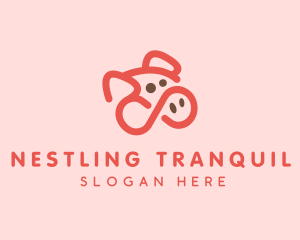 Pig Pork Animal logo design