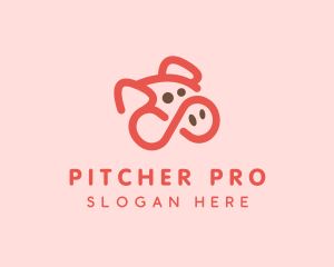 Pig Pork Animal logo design