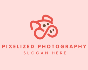 Pig Pork Animal logo design