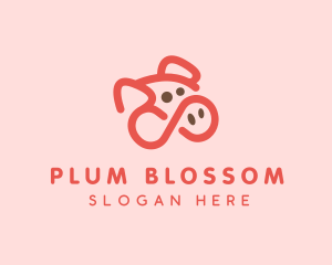 Pig Pork Animal logo design