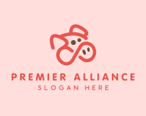 Pig Pork Animal logo design