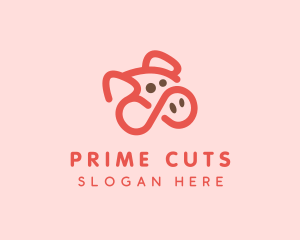 Pig Pork Animal logo