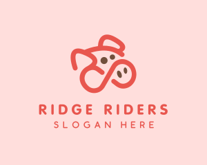 Pig Pork Animal logo design