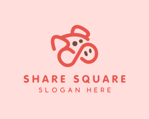 Pig Pork Animal logo design