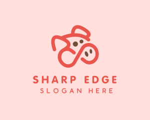 Pig Pork Animal logo design