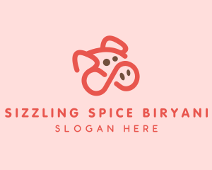 Pig Pork Animal logo design