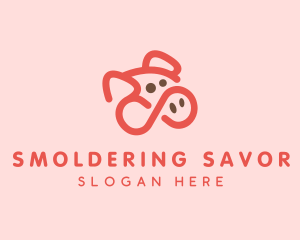 Pig Pork Animal logo design