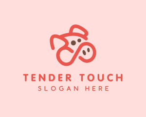 Pig Pork Animal logo design