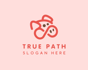 Pig Pork Animal logo design