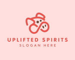 Pig Pork Animal logo design