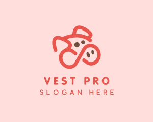 Pig Pork Animal logo design