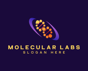 Natural Molecular DNA  logo design