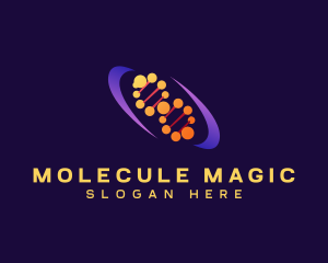 Natural Molecular DNA  logo design