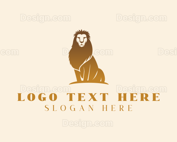 Lion Animal  Wildlife Logo