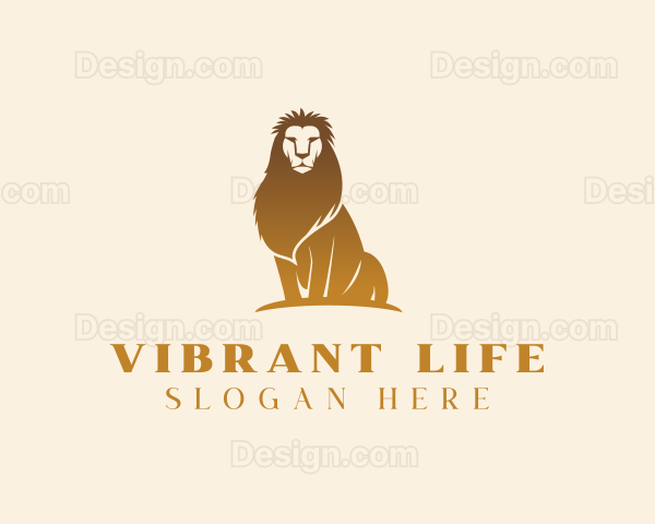 Lion Animal  Wildlife Logo