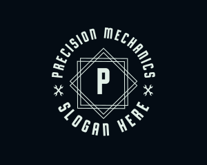 Hipster Wrench Mechanic  logo design