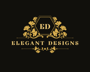 Luxury Floral Gingko logo design