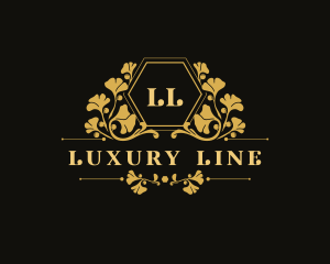 Luxury Floral Gingko logo design