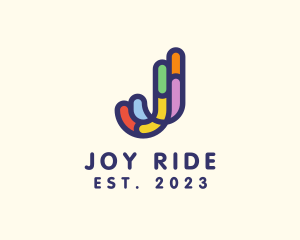 Colorful Lolly Double J logo design