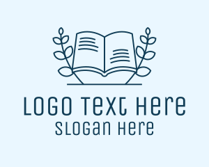 Wreath Academic Book logo design