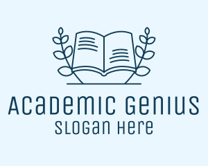 Wreath Academic Book logo design