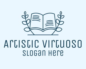 Wreath Academic Book logo design