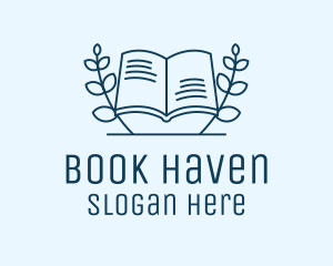 Wreath Academic Book logo design