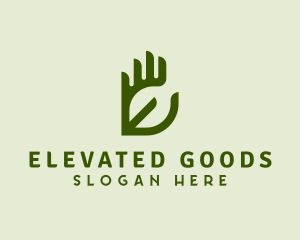 Hand Leaf Garden Agriculture logo design