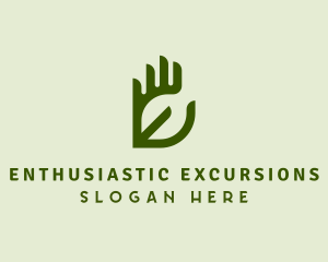 Hand Leaf Garden Agriculture logo design