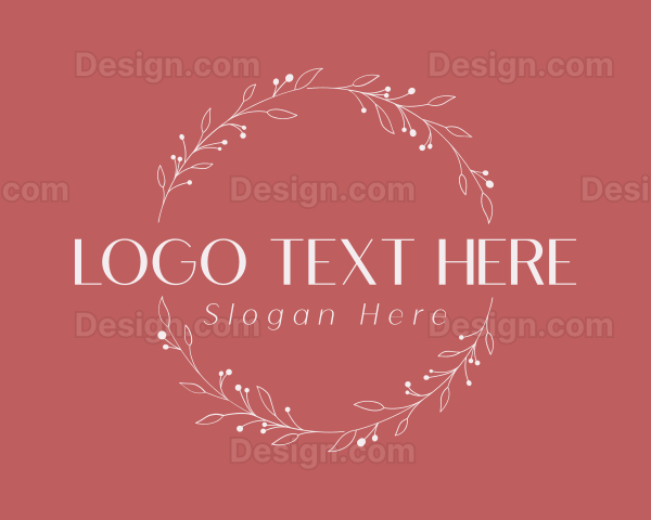 Leaf Wreath Decor Logo