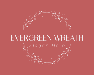 Leaf Wreath Decor logo design