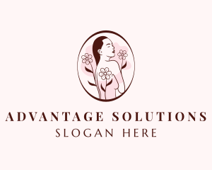 Sexy Flower Woman  Logo