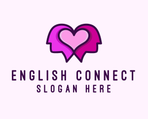 Dating Couple Heart logo design