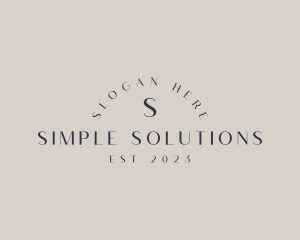 Elegant Simple Boutique Business logo design